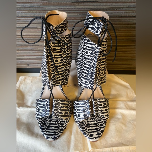 Loeffler Randall Tie sexy sandals with 4 inch heels - Picture 1 of 4